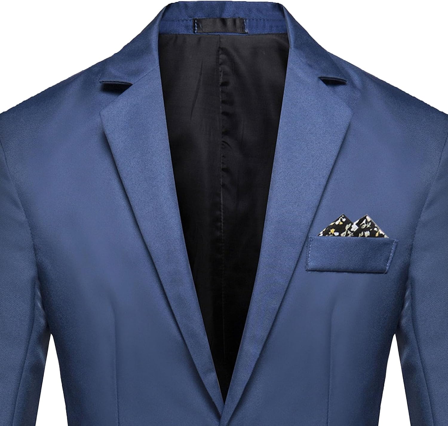Herr smal passform en knapp blazer jacka notch kavajslag svart trim ficka solid sportdräkt kappa för vardaglig fest bal