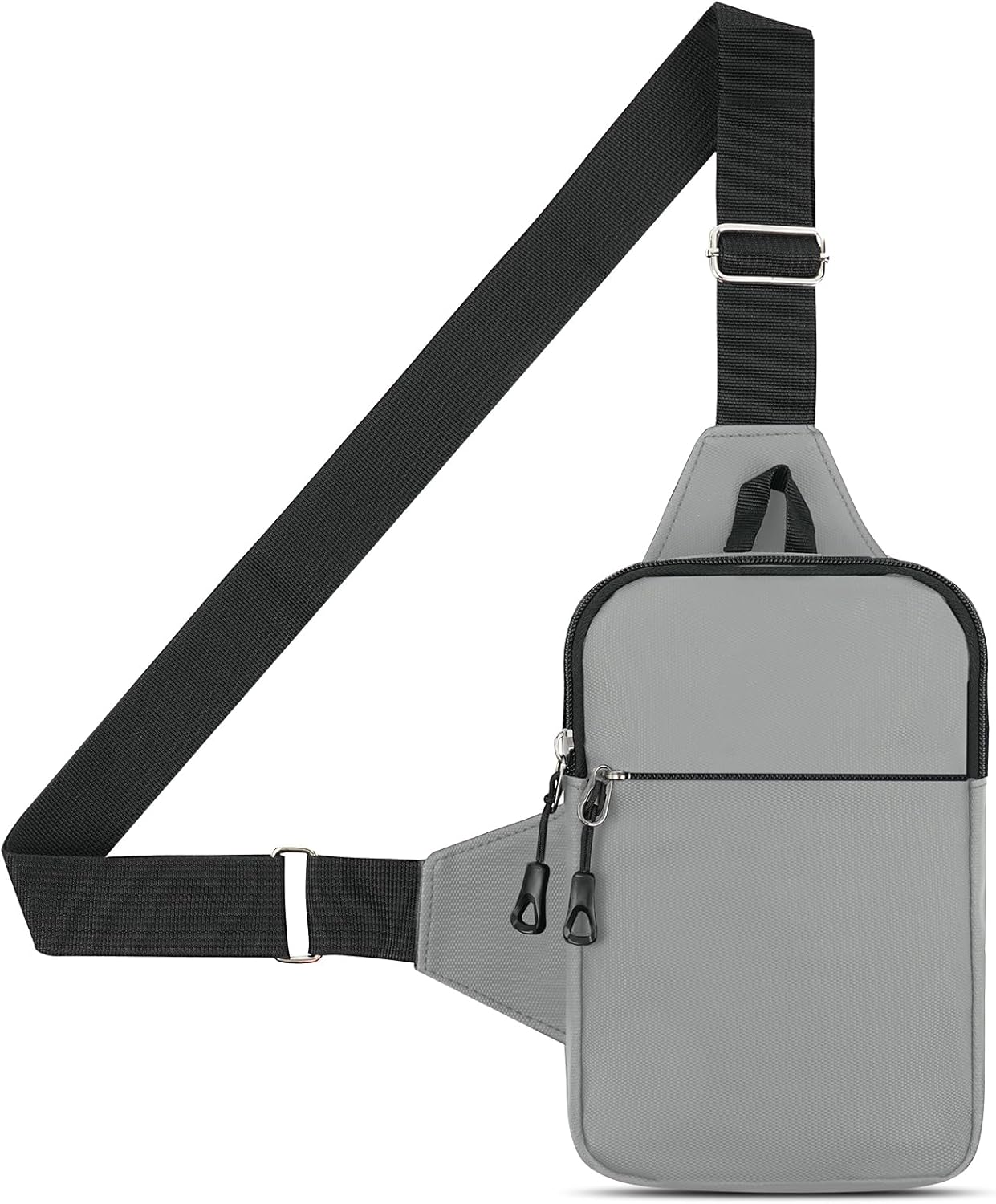HOTUT Liten axelväska, vattentät bröstväska för män och kvinnor, mini crossbody axelväska med dragkedja och justerbar rem för resor, vandring, cykling, camping, utomhussport