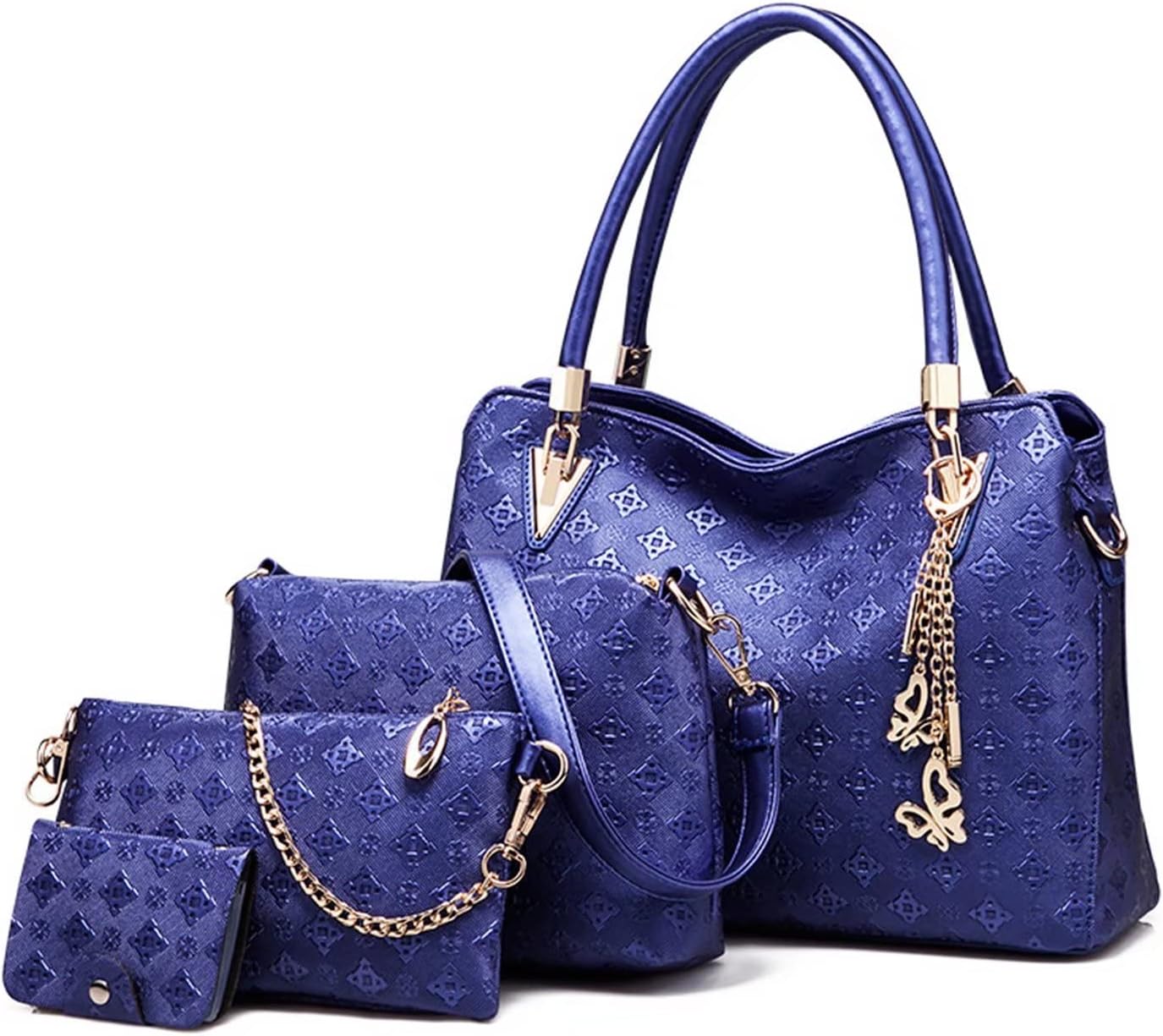 Pahajim Handväska dam Stor Crossbody Clutch Dam axelväska 4-delad Hobo Top Handle Axelväska Axel- och kopplingsgåva