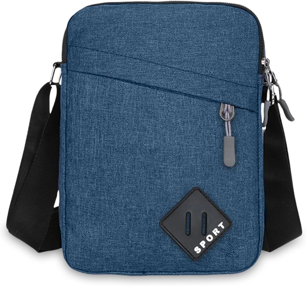 Aucuu Axelväska för män, Oxford Crossbody väska, vattentät liten sidoväska för män, ledig handväska, messengerväska med dragkedja och justerbar rem, lätt bröstväska för daglig användning, arbete