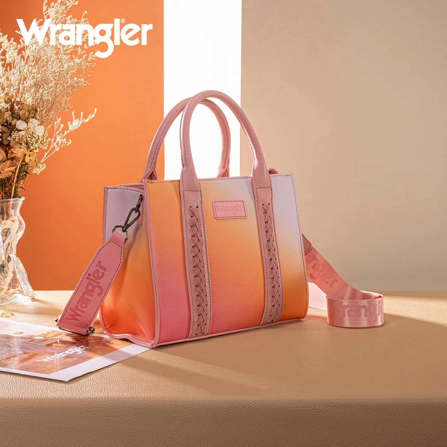 Montana West Wrangler Tote Bag for Women Zipper Shoulder Handbag toteväskor