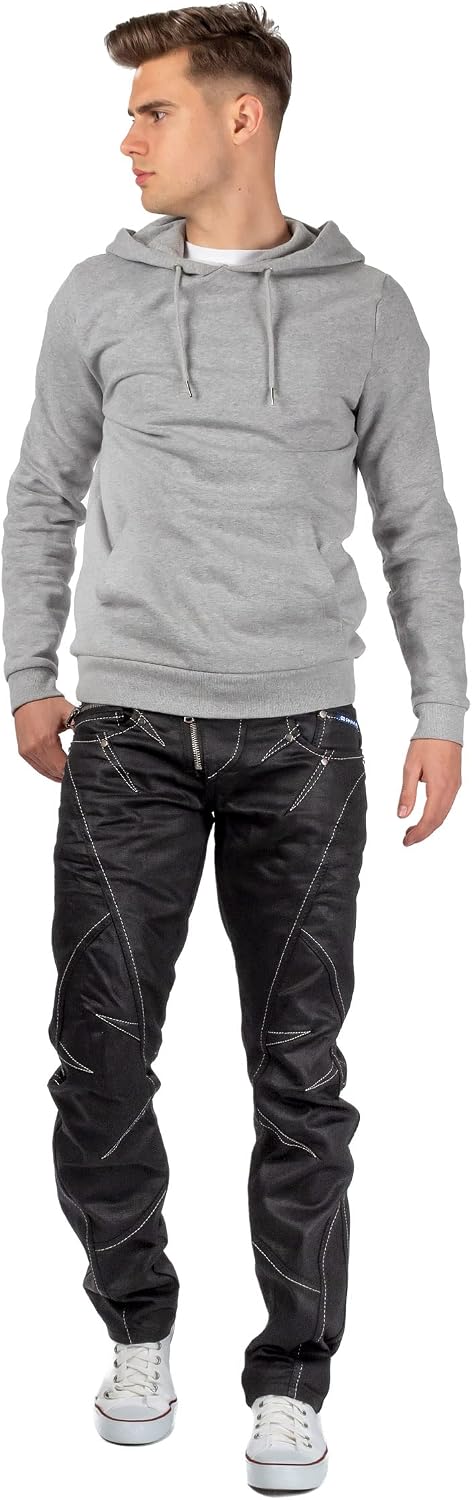 Cipo & Baxx Regular Jeans för män, Blå – 32