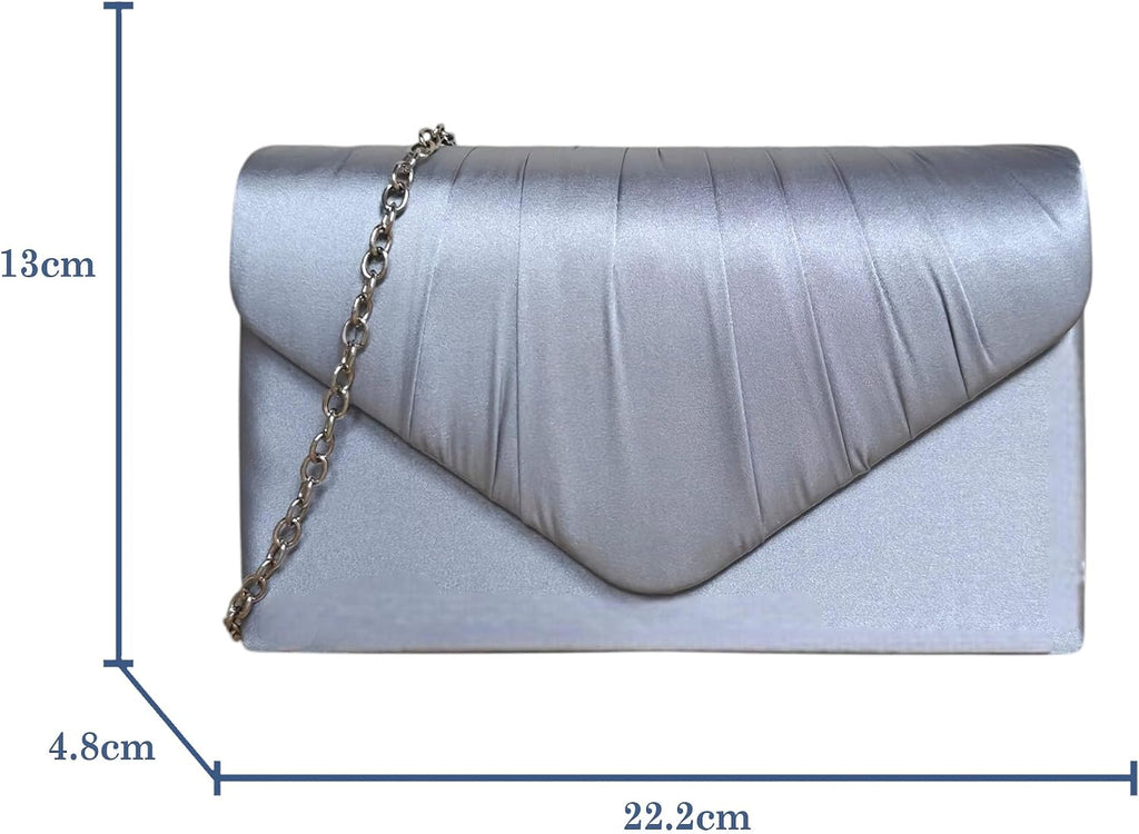 fi9® DAMER SATIN PARTY BORD BRIDAL EVENING CLUTCH HANDVÄSKA Handväska