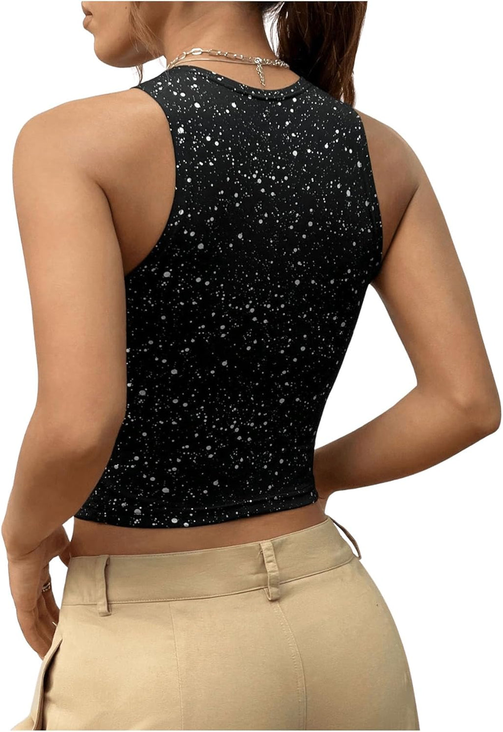 GORGLITTER Dam crop tanktop cut out top sexig magfria toppar Y2k topp med utskuret party outfit korta linne