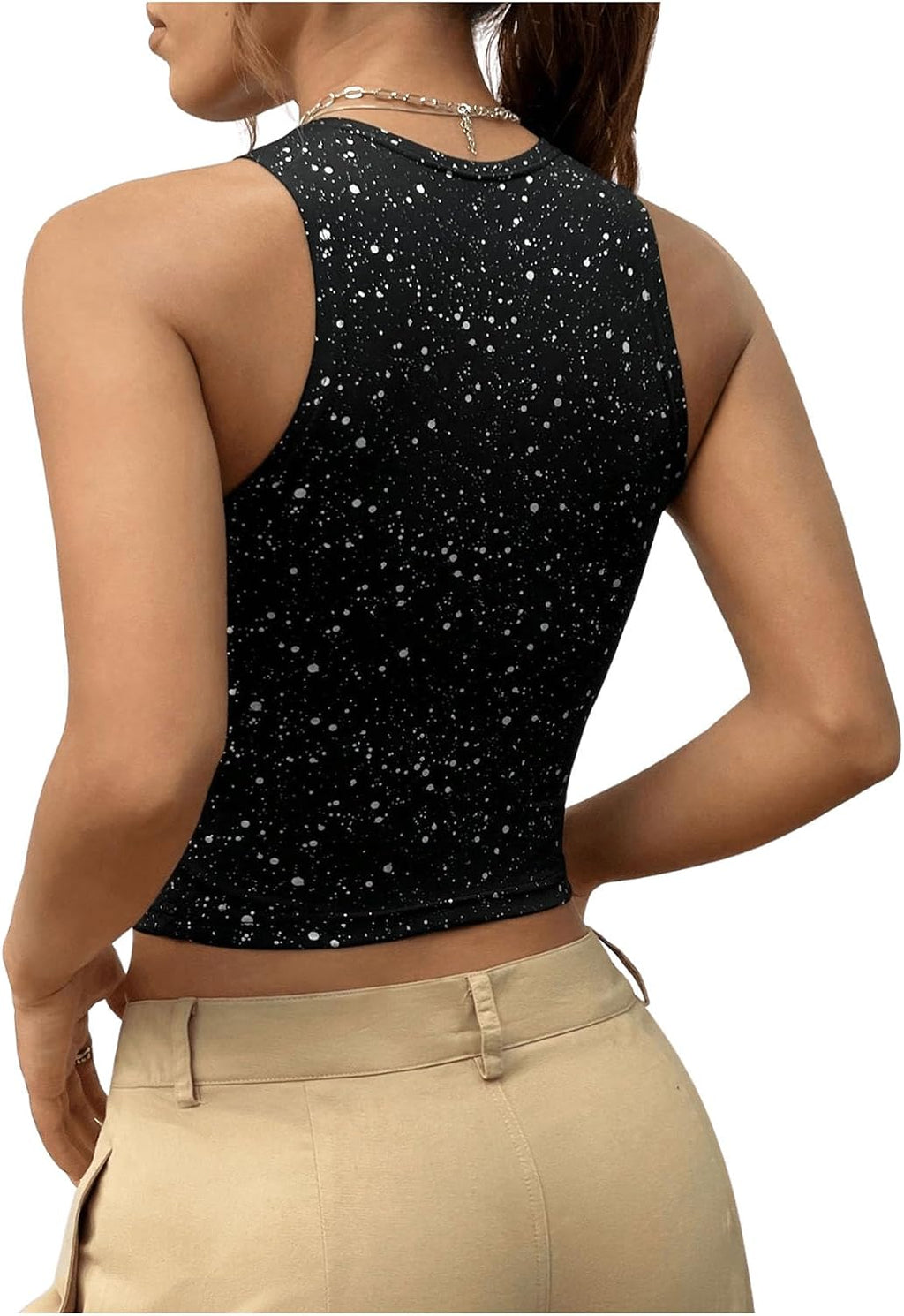GORGLITTER Dam crop tanktop cut out top sexig magfria toppar Y2k topp med utskuret party outfit korta linne
