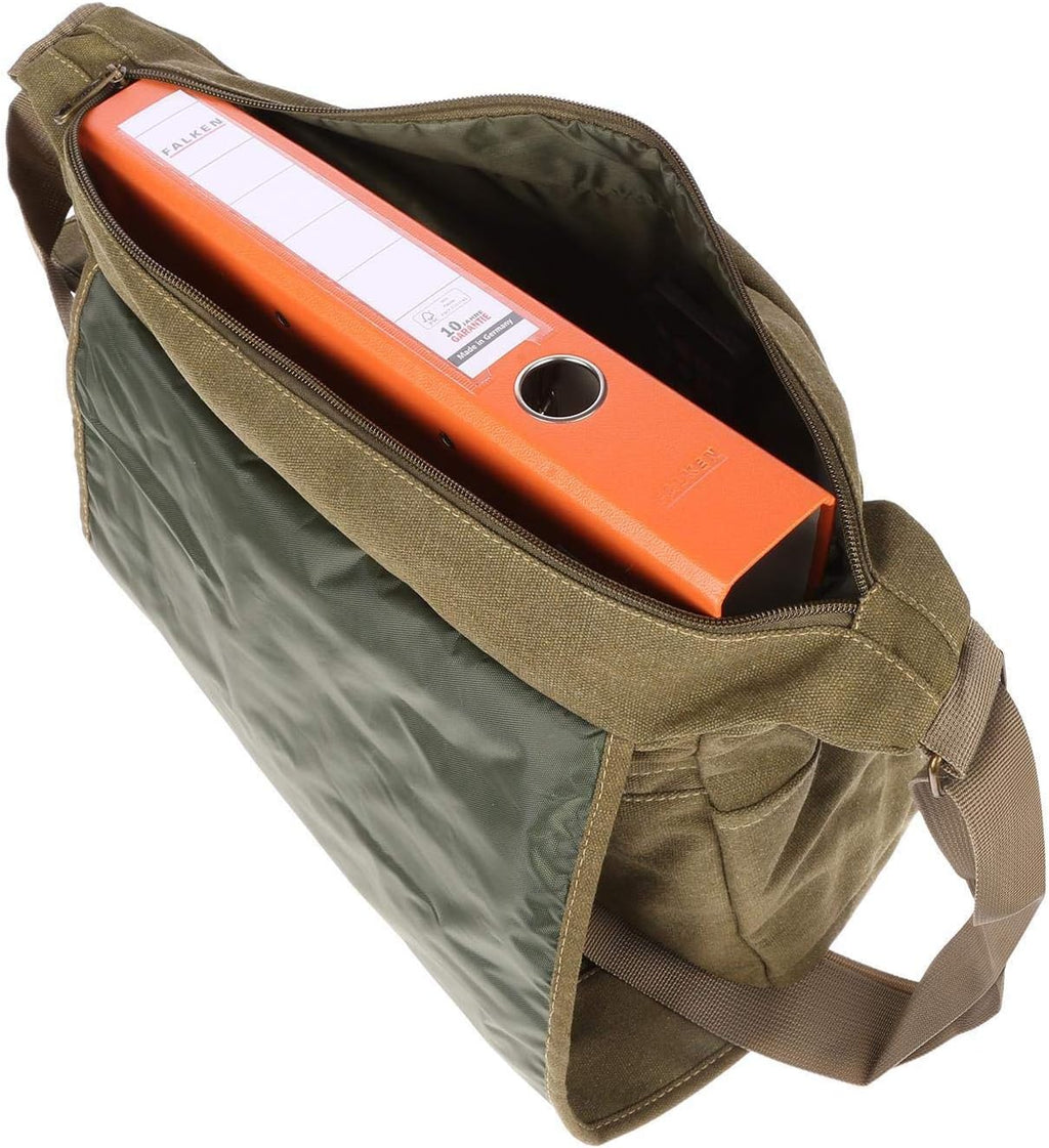 Christian Wippermann stor XL herr dam väska axelväska kanvas Messenger Bag
