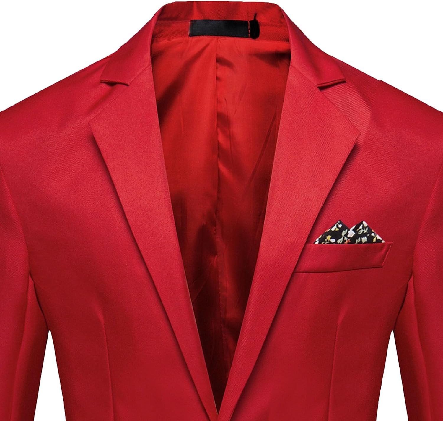 Herr smal passform en knapp blazer jacka notch kavajslag svart trim ficka solid sportdräkt kappa för vardaglig fest bal