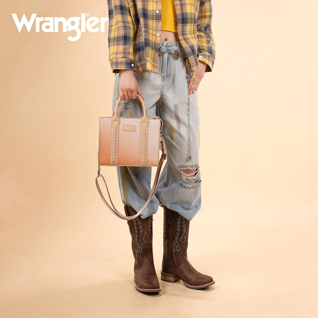 Montana West Wrangler Tote Bag for Women Zipper Shoulder Handbag toteväskor