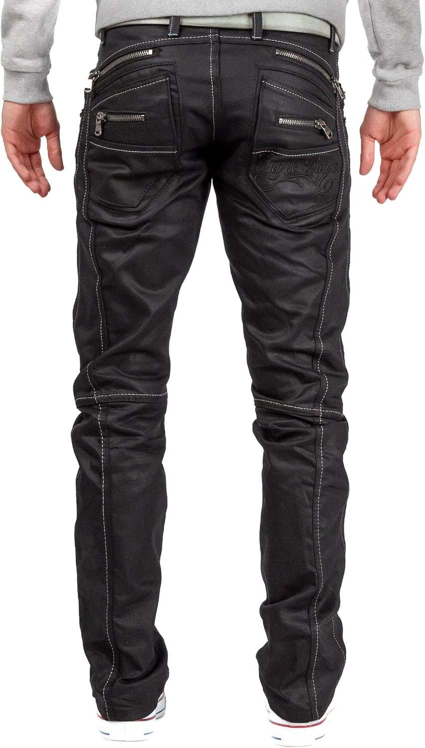 Cipo & Baxx Regular Jeans för män, Blå – 32