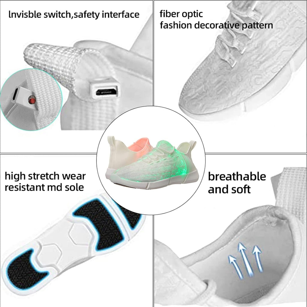 LED skor,CE Certifierad,7 färger LED Sneakers med sko lampor av Alla hjärtans jul dans fest med jul, nyår