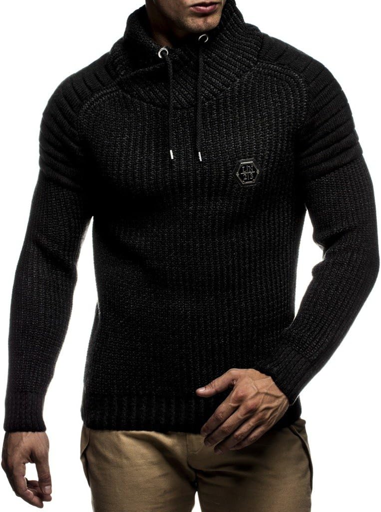 Leif Nelson Pullover stickad tröja för män LN-5235