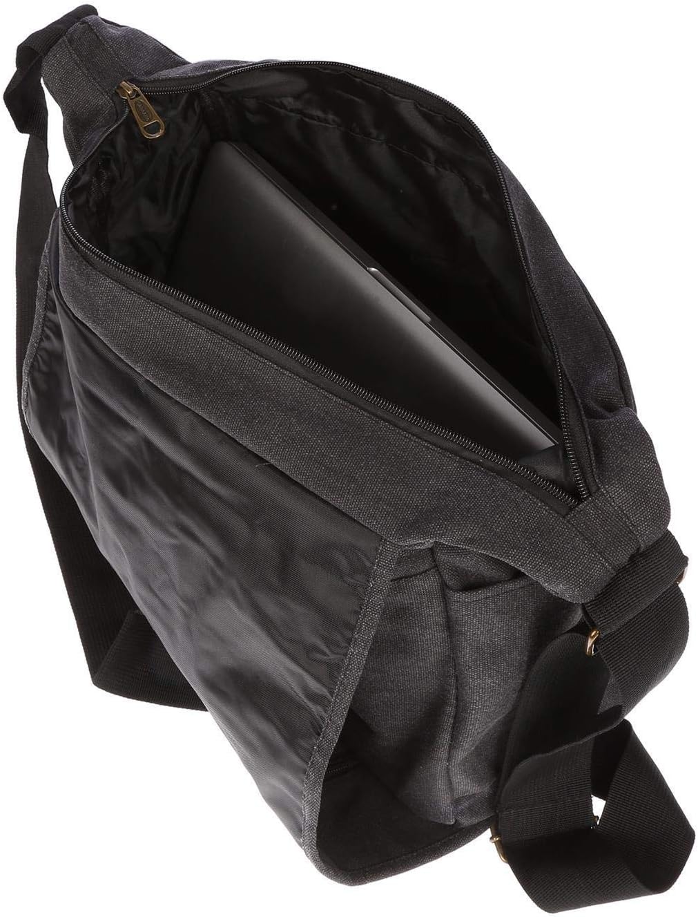 Christian Wippermann stor XL herr dam väska axelväska kanvas Messenger Bag