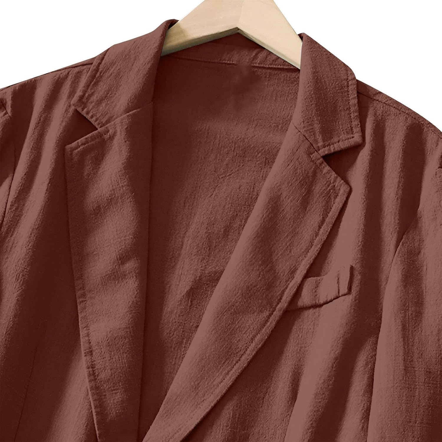 Kostymjackor för män normal passform – linnejackor för män UK lätt kostymjacka smart vardaglig två knappar blazer enfärgad andningsbar blazer lös passform rockar fritid sport rock