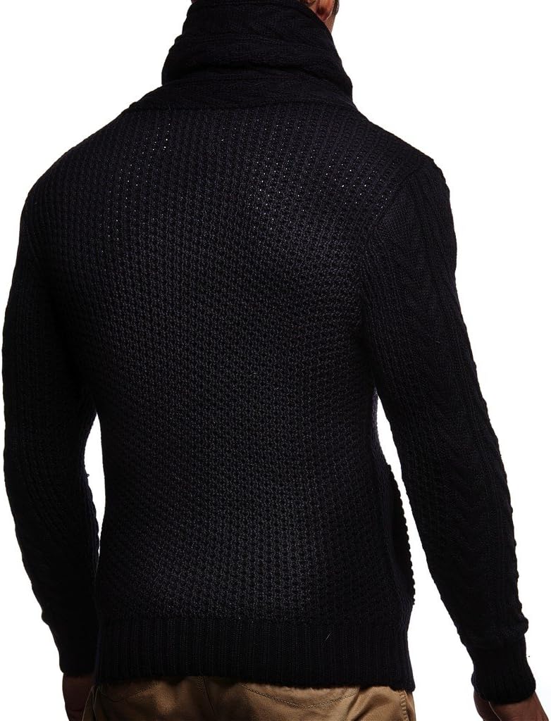 Leif Nelson Herrcardigan, jacka med sjalkrage, LN-4195