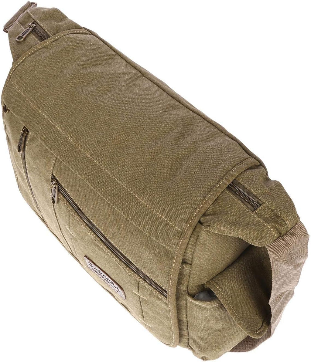 Christian Wippermann stor XL herr dam väska axelväska kanvas Messenger Bag