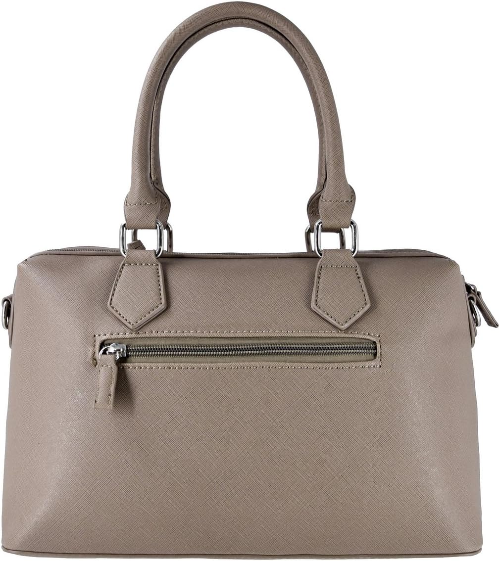 David Jones - Dam Stor Handväska - PU Läder Tote Bag - Praktisk Randig Axelväska - Kvinnor Medelstor Väska Axelremsväska Tygväska Damväska Shopper - Trendig Mode Elegant Kontor Arbete