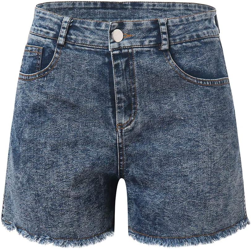 Korta byxor dam jeans – hög midja jeans för kvinnor stretch bekväma sommarjeans stretch denim hot pants regular fit tygbyxor fritidsbyxor casual jeans sweatpants superstretch jeans shorts