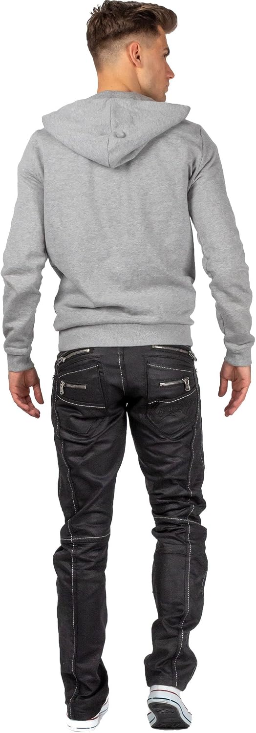 Cipo & Baxx Regular Jeans för män, Blå – 32