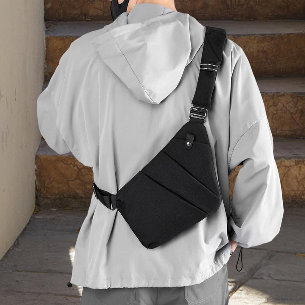 Sling Ryggsäck Herr,Chest Sling Ryggsäck Axel Ryggsäck - Sling Chest Crossbody Bag Bärbar Vattentät Stor kapacitet för camping Daglig användning Resevandring Onlynery