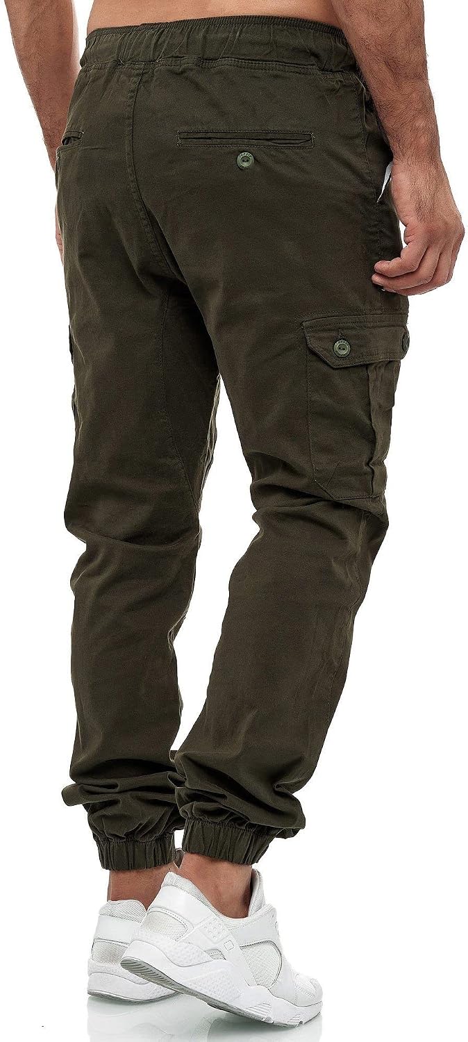 Tazzio cargobyxor herr, cargobyxor, joggingbyxor, chinos, normal passform, jeans 16610