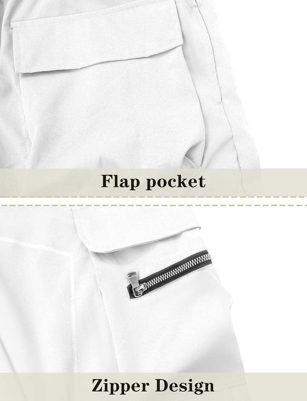 AIEOE Cargobyxor, herr, hip hop, techwear, cargobyxor med reflekterande ränder, streetwear, punkbyxor, joggingbyxor, joggingbyxor med fickor, elastisk linning