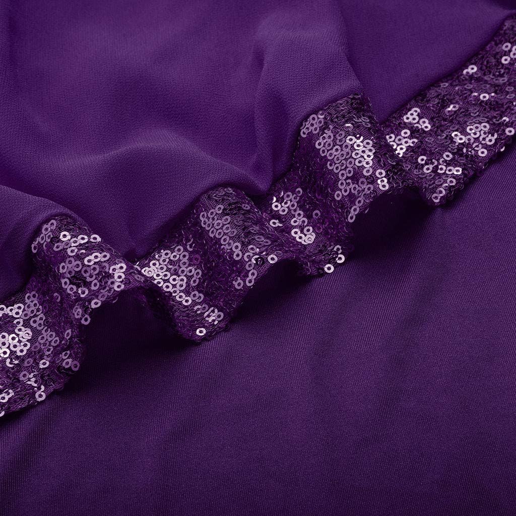 Kvinnors Sommarklänningar 2026 Kvinnor Plus Size Cold Shoulder Overlay Chiffong Axelbandslösa Paljetter Bomull Kortärmad Modeklänning