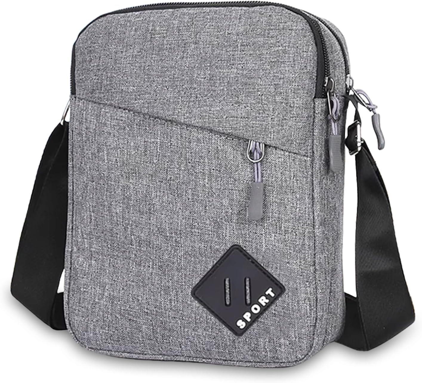 Aucuu Axelväska för män, Oxford Crossbody väska, vattentät liten sidoväska för män, ledig handväska, messengerväska med dragkedja och justerbar rem, lätt bröstväska för daglig användning, arbete
