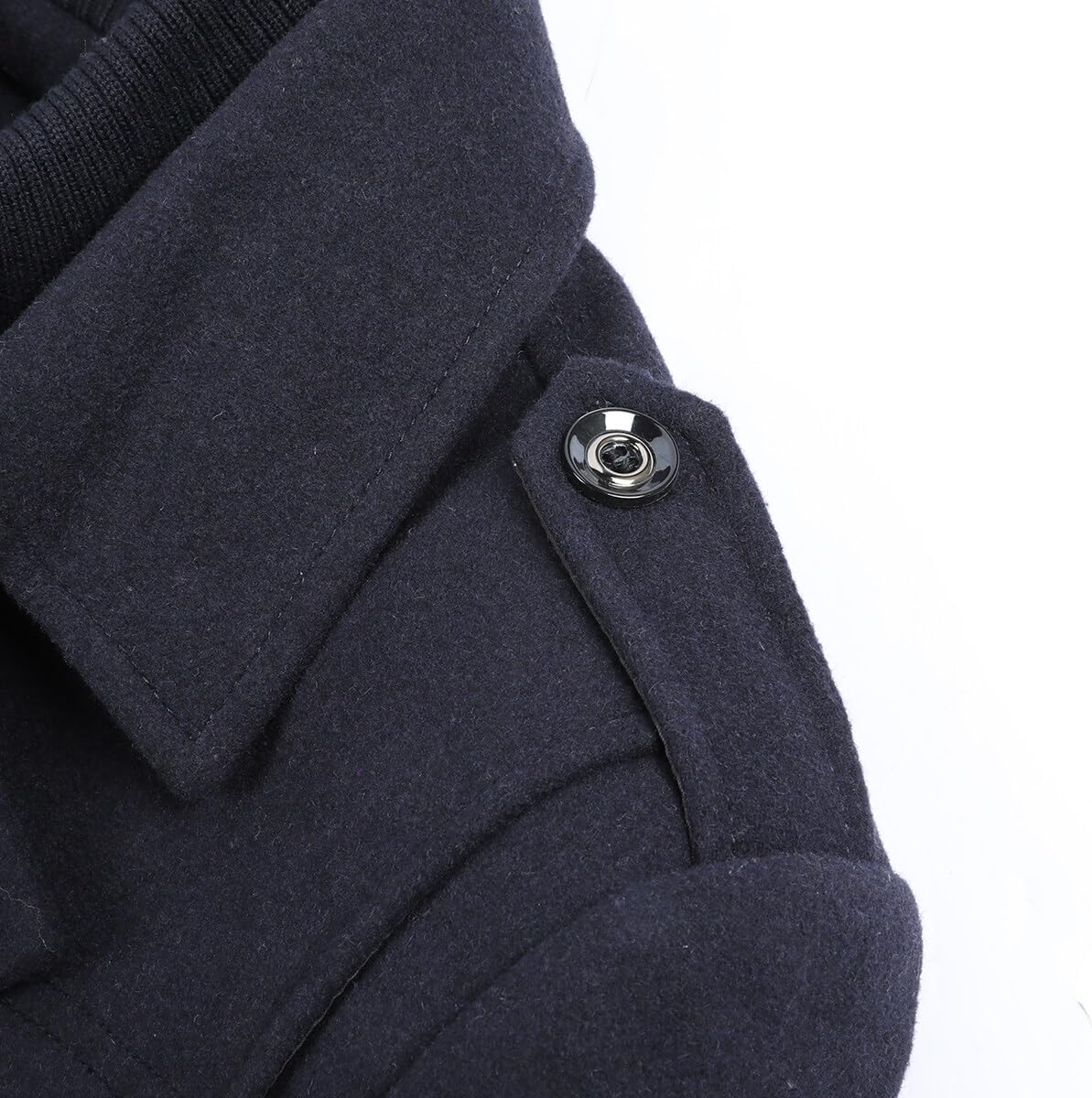 Rockar för Herr Casual Vinter Ullkappor Regular Fit Vinter kappa Ärtkappa för Vintern