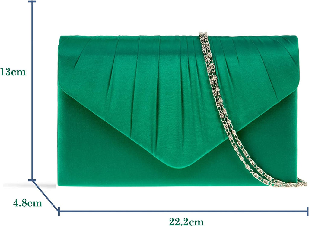 fi9® DAMER SATIN PARTY BORD BRIDAL EVENING CLUTCH HANDVÄSKA Handväska