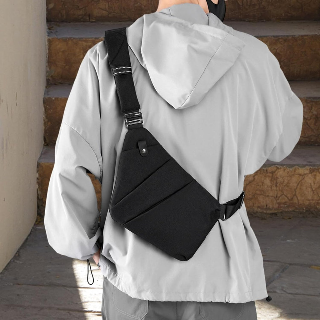 Sling Ryggsäck Herr,Chest Sling Ryggsäck Axel Ryggsäck - Sling Chest Crossbody Bag Bärbar Vattentät Stor kapacitet för camping Daglig användning Resevandring Onlynery