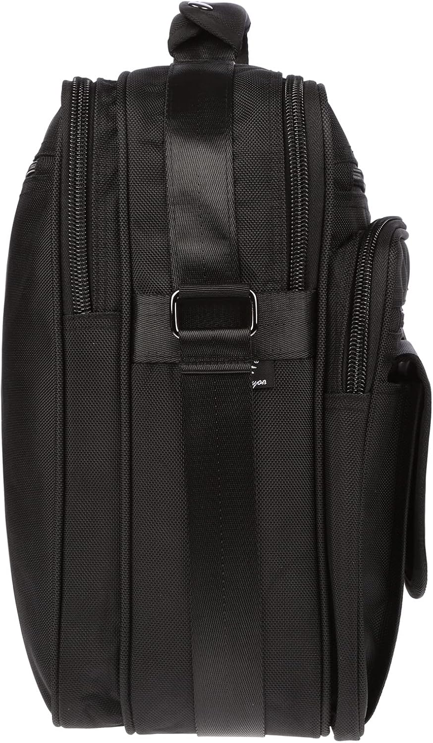 Christian Wippermann XXL axelväska flygvärdinneväska herrar väska Messenger arbetsväska laptopväska, svart, 31 x 37 x 17 cm