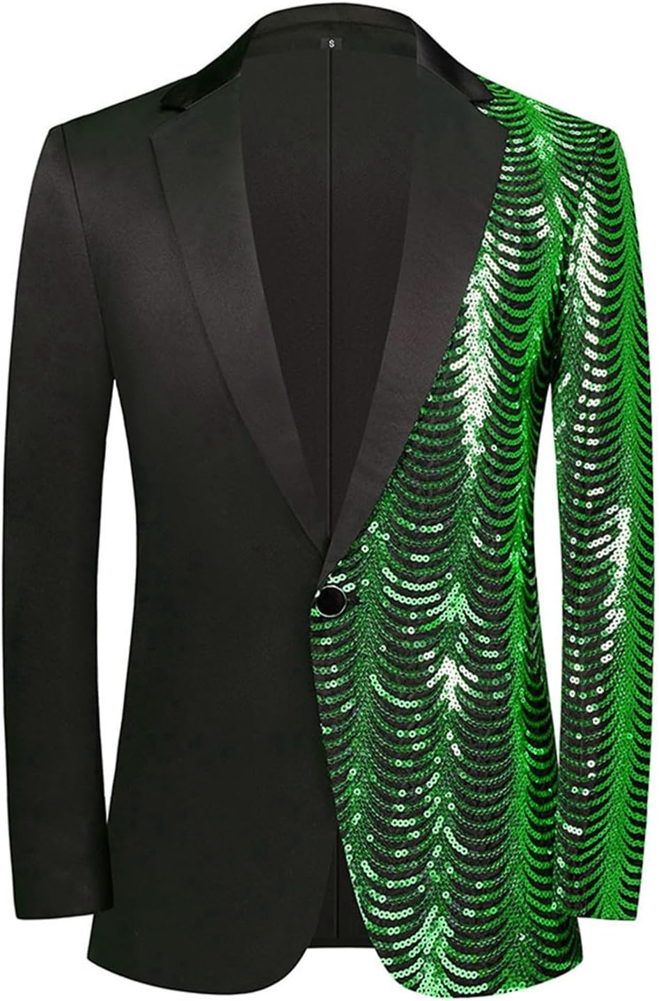Herr enkelknäppt blazer paljett, herr paljettdräkt V-hals, mode plusstorlek kostymjackor unika och distinkta kostymer vardaglig designade kostymjackor eleganta och premiumkostymer för män