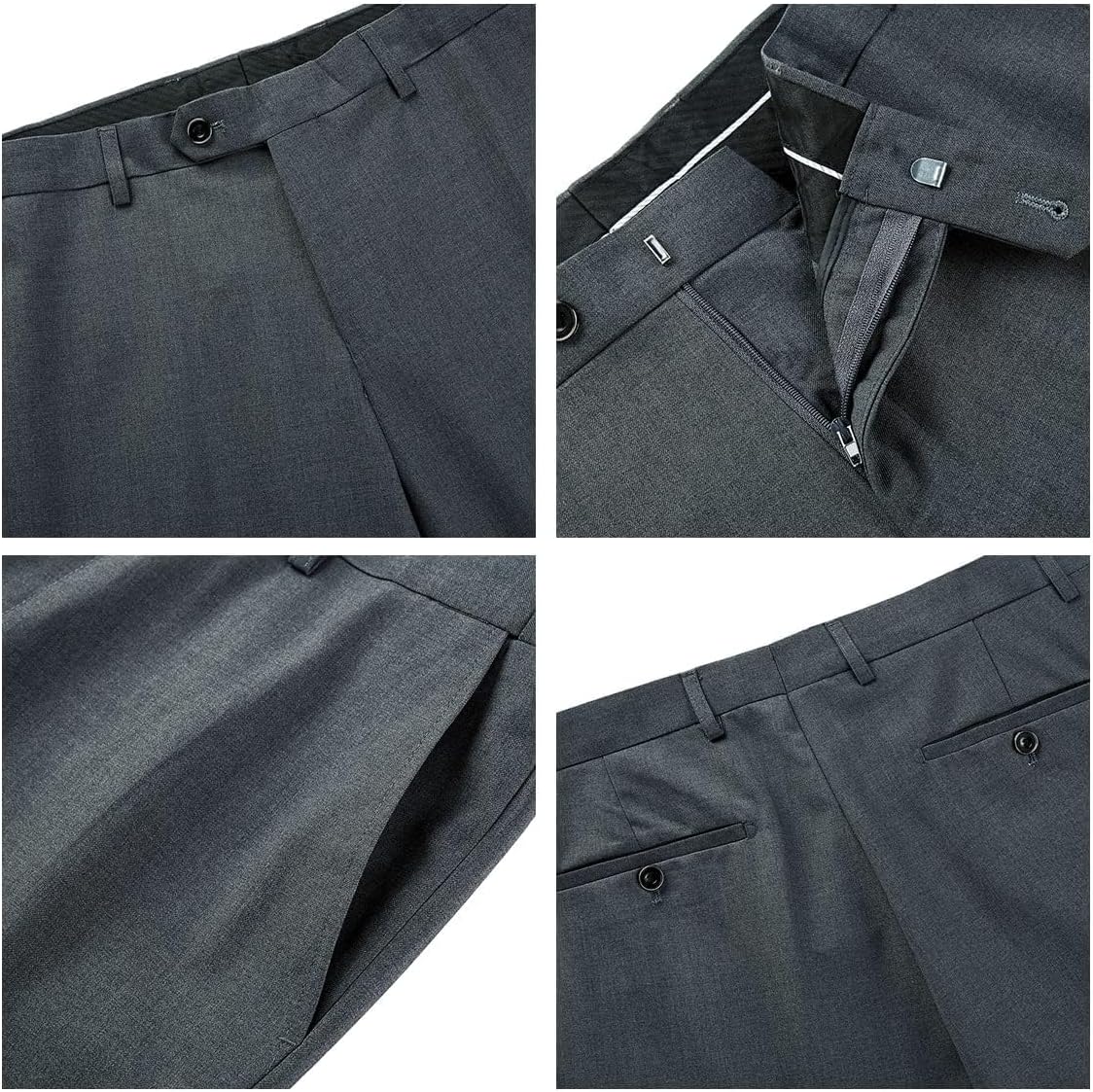 Herrar 3 stycken kostym slim fit en knapp halsduk revers för bröllop bal kavaj väst byxor set