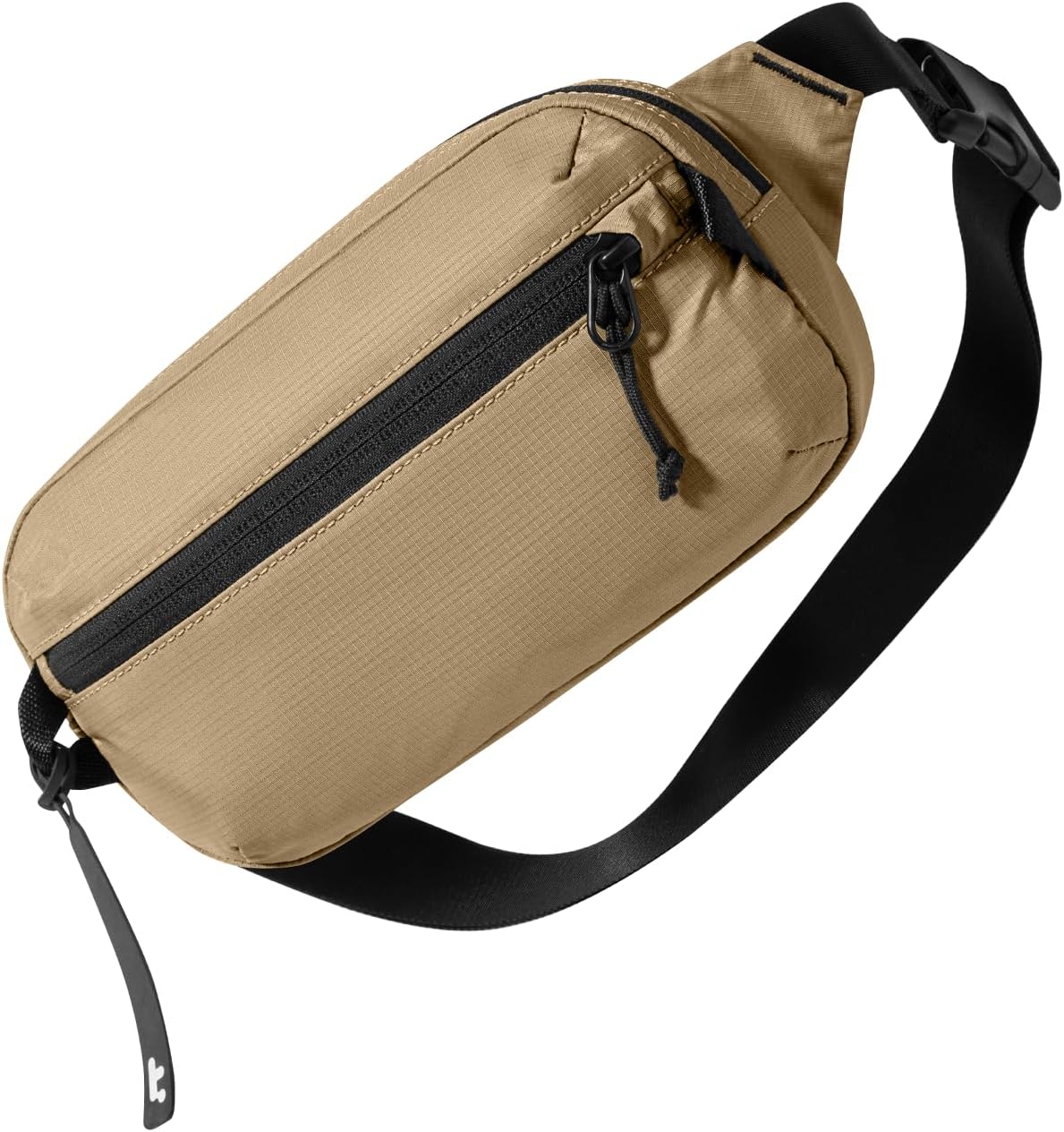tomtoc 1,5 l crossbody väska med RFID-skydd, liten unisex axelremsväska, sling bag, lätt, vattentät sling bag, för utomhusresor, svart
