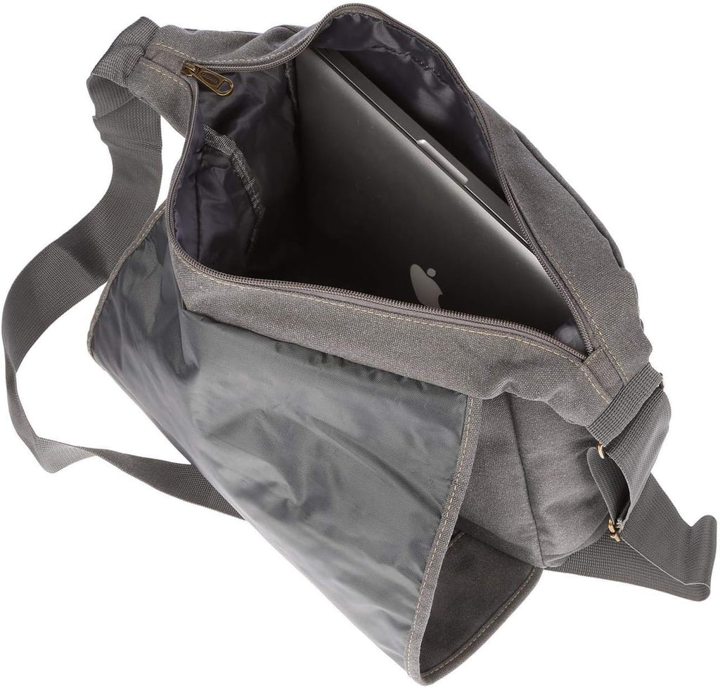 Christian Wippermann stor XL herr dam väska axelväska kanvas Messenger Bag