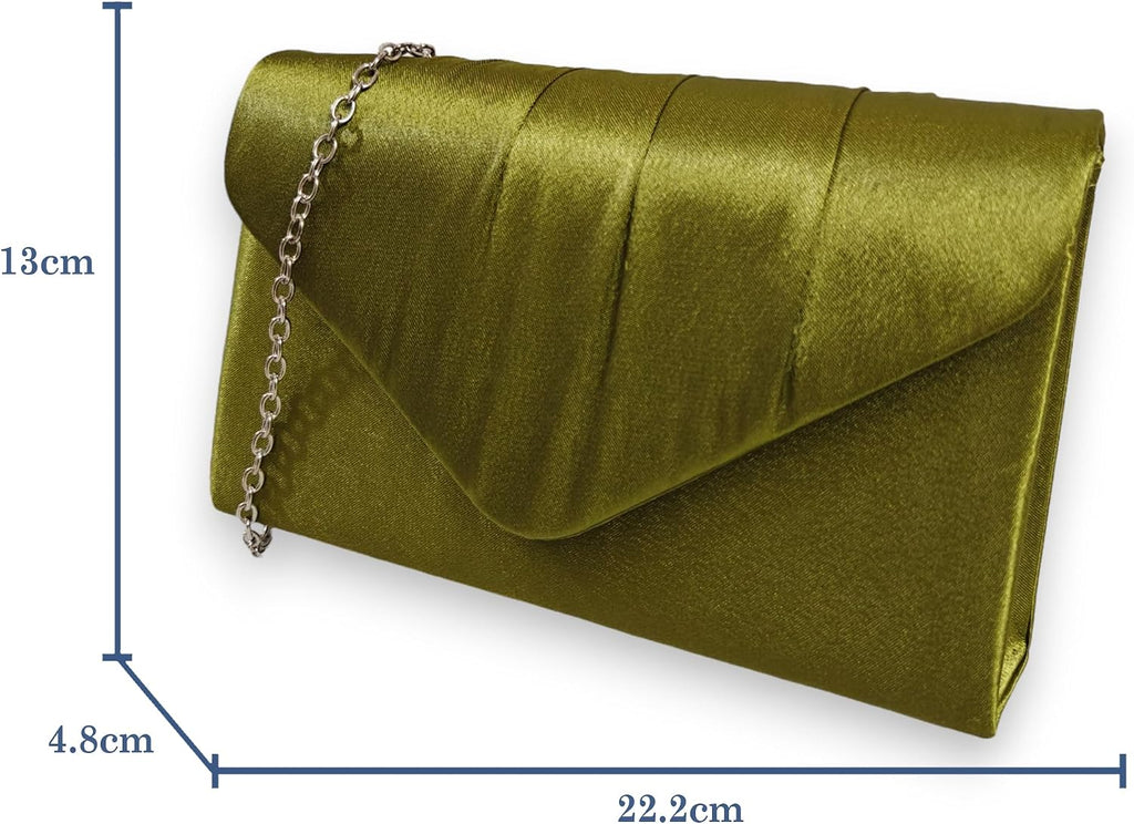 fi9® DAMER SATIN PARTY BORD BRIDAL EVENING CLUTCH HANDVÄSKA Handväska