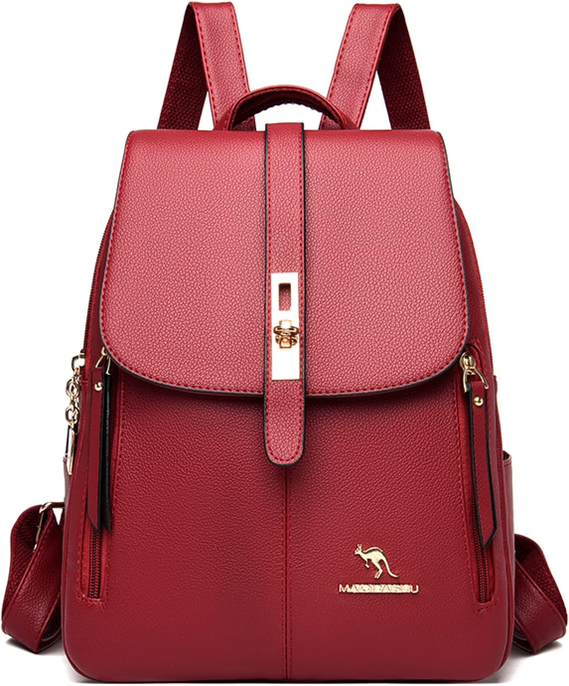 Backpack Purse Women Shoulder Bags Leather Backpacks Female Dayback Large Capacity School Bag For Girls,Blue,24 * 14 * 30CM