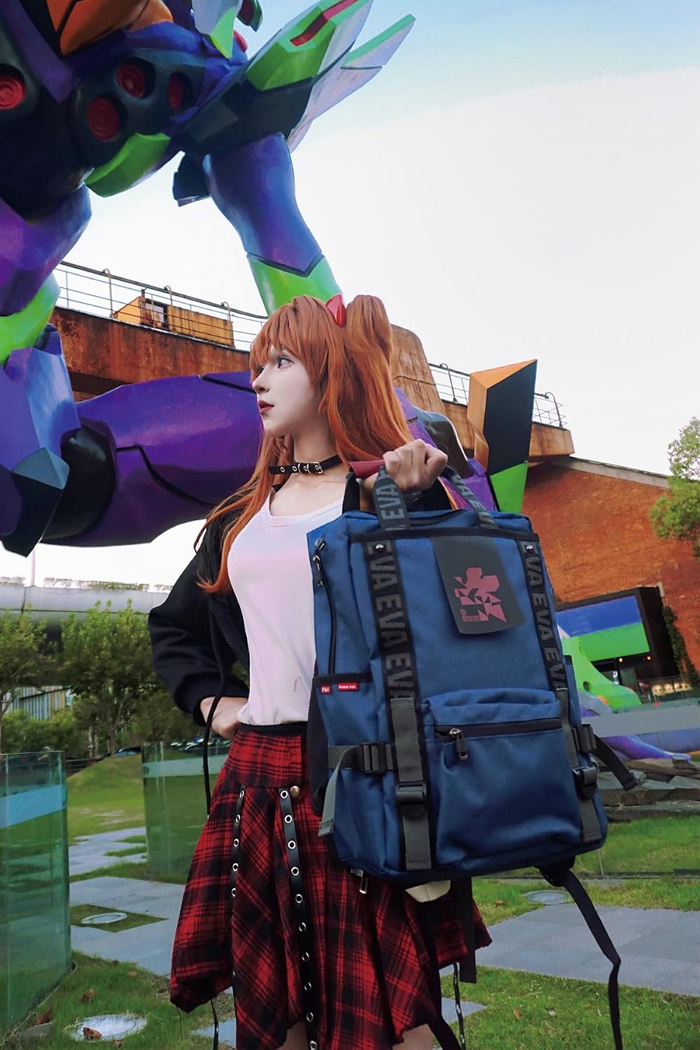 FIREFIRST x RADIO EVA - Evangelion Ryggsäck med laptopfack 15,6 tum Skolryggsäck