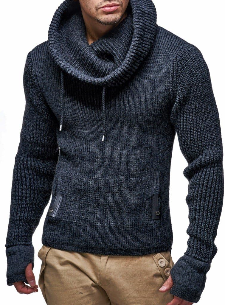 Leif Nelson Stickad tröja för män LN-5060
