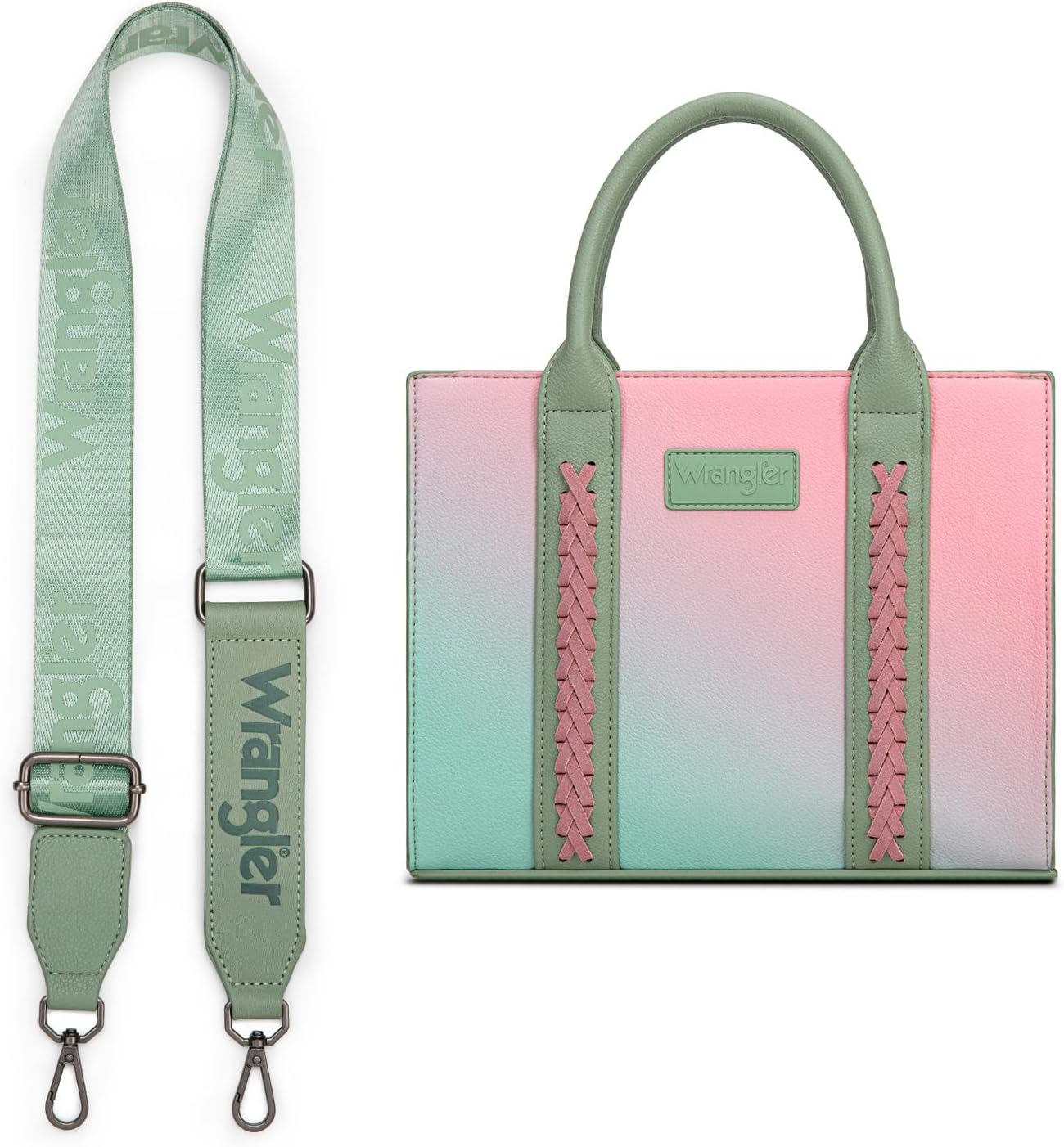 Montana West Wrangler Tote Bag for Women Zipper Shoulder Handbag toteväskor