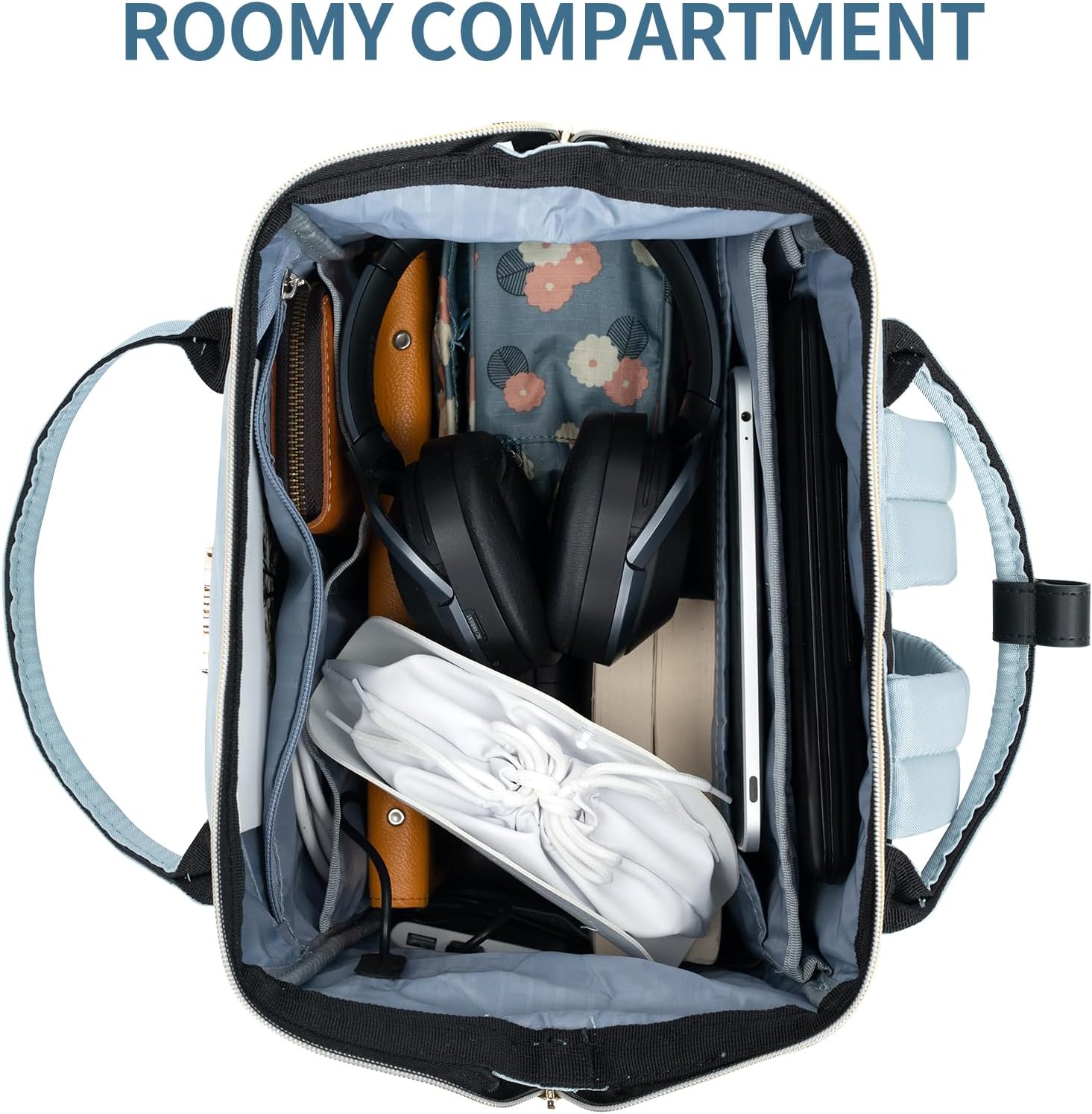 KROSER Laptop Ryggsäck Dator Ryggsäck College Casual Daypack, Quiltad dammig rosa, 17 inch