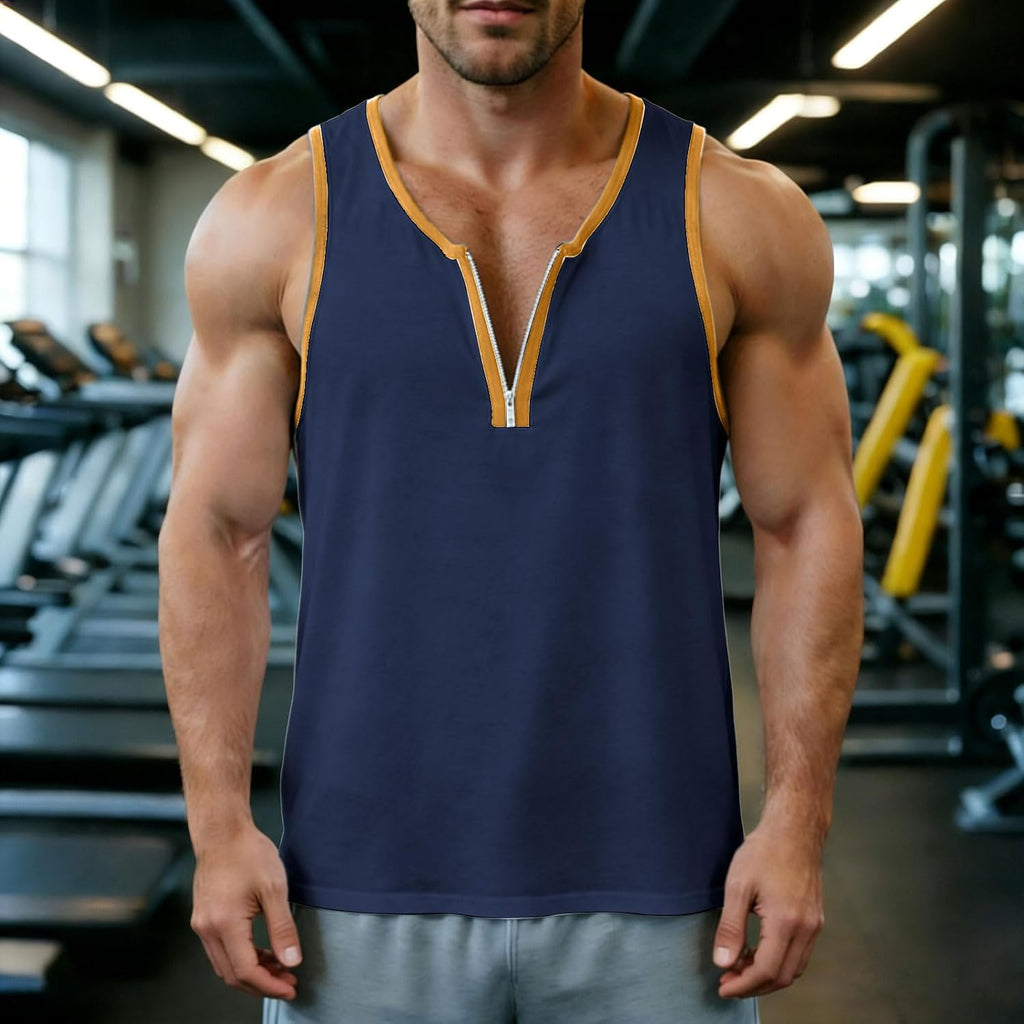 Herrlinne sport t-shirt andningsbar herr baggy ärmlös T-shirt sommar casual skjorta strand väst toppar gym linne för stretch styrketräning linne