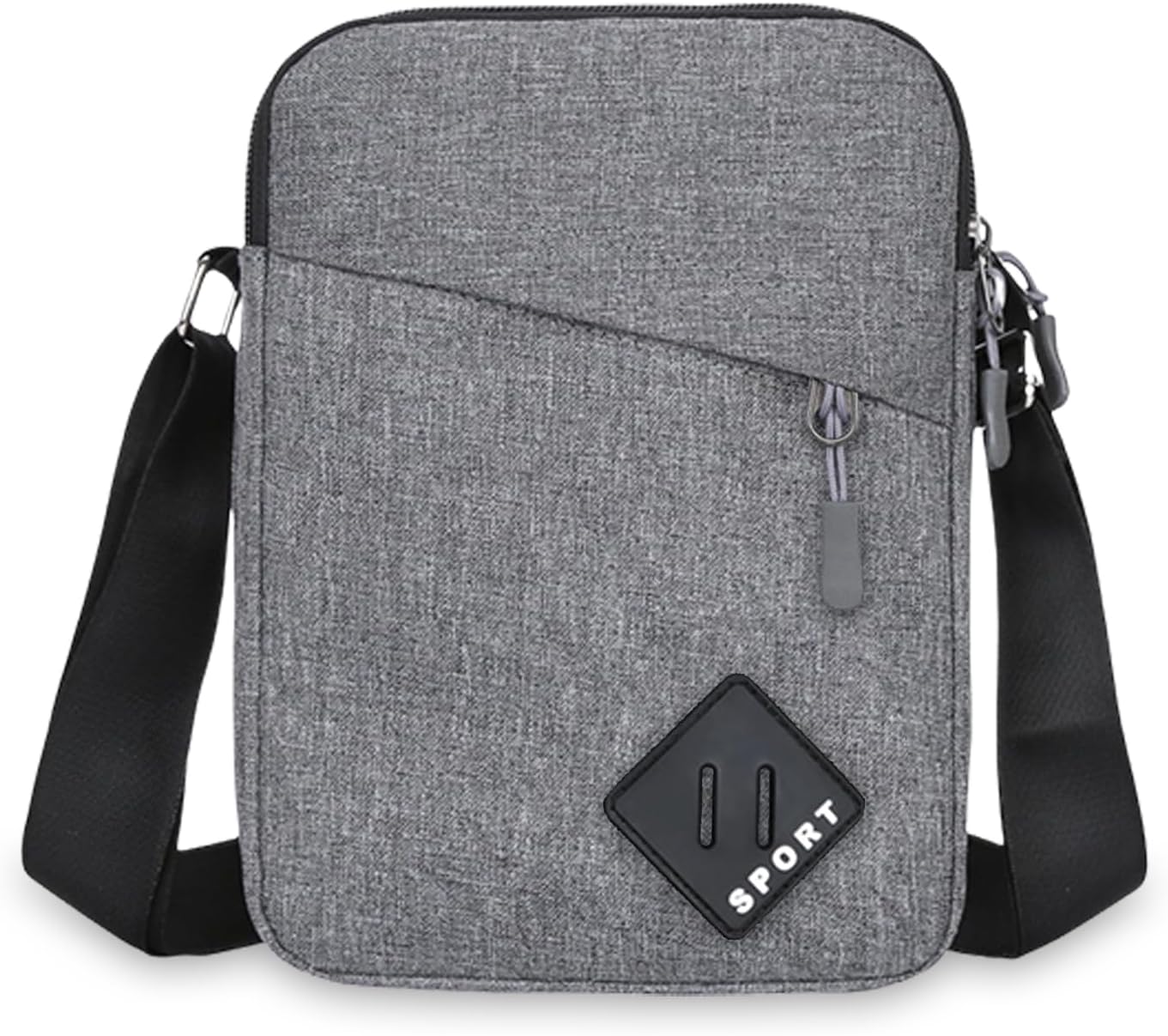 Aucuu Axelväska för män, Oxford Crossbody väska, vattentät liten sidoväska för män, ledig handväska, messengerväska med dragkedja och justerbar rem, lätt bröstväska för daglig användning, arbete