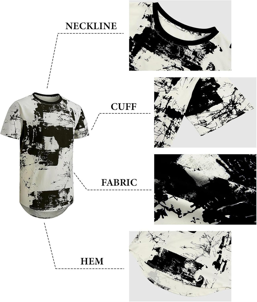 comefohome Män T-shirts grafiskt mode t-shirt Storbritannien vardaglig kortärmad t-shirt toppar hipster hip hop t-shirts cool skjorta