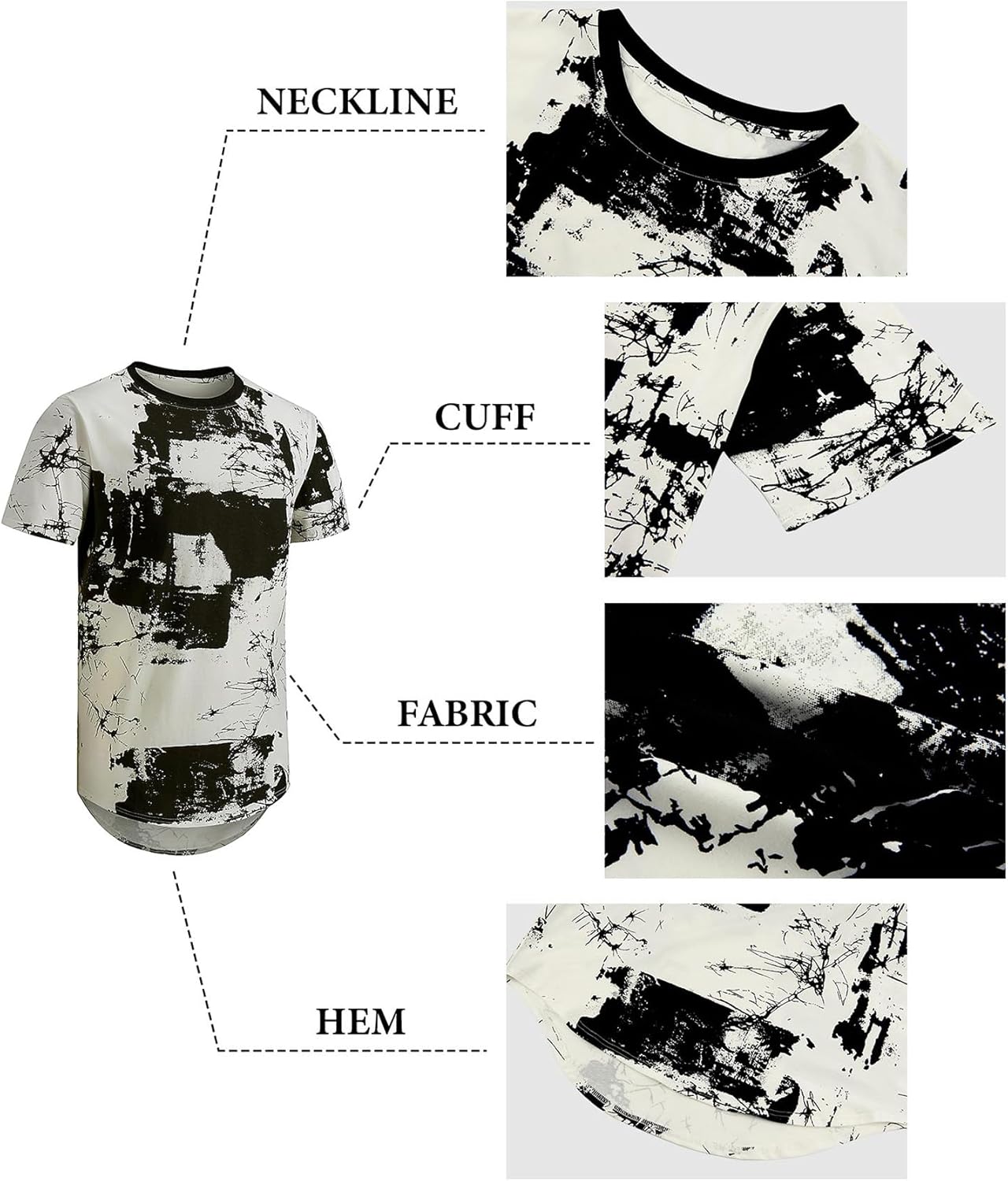 comefohome Män T-shirts grafiskt mode t-shirt Storbritannien vardaglig kortärmad t-shirt toppar hipster hip hop t-shirts cool skjorta