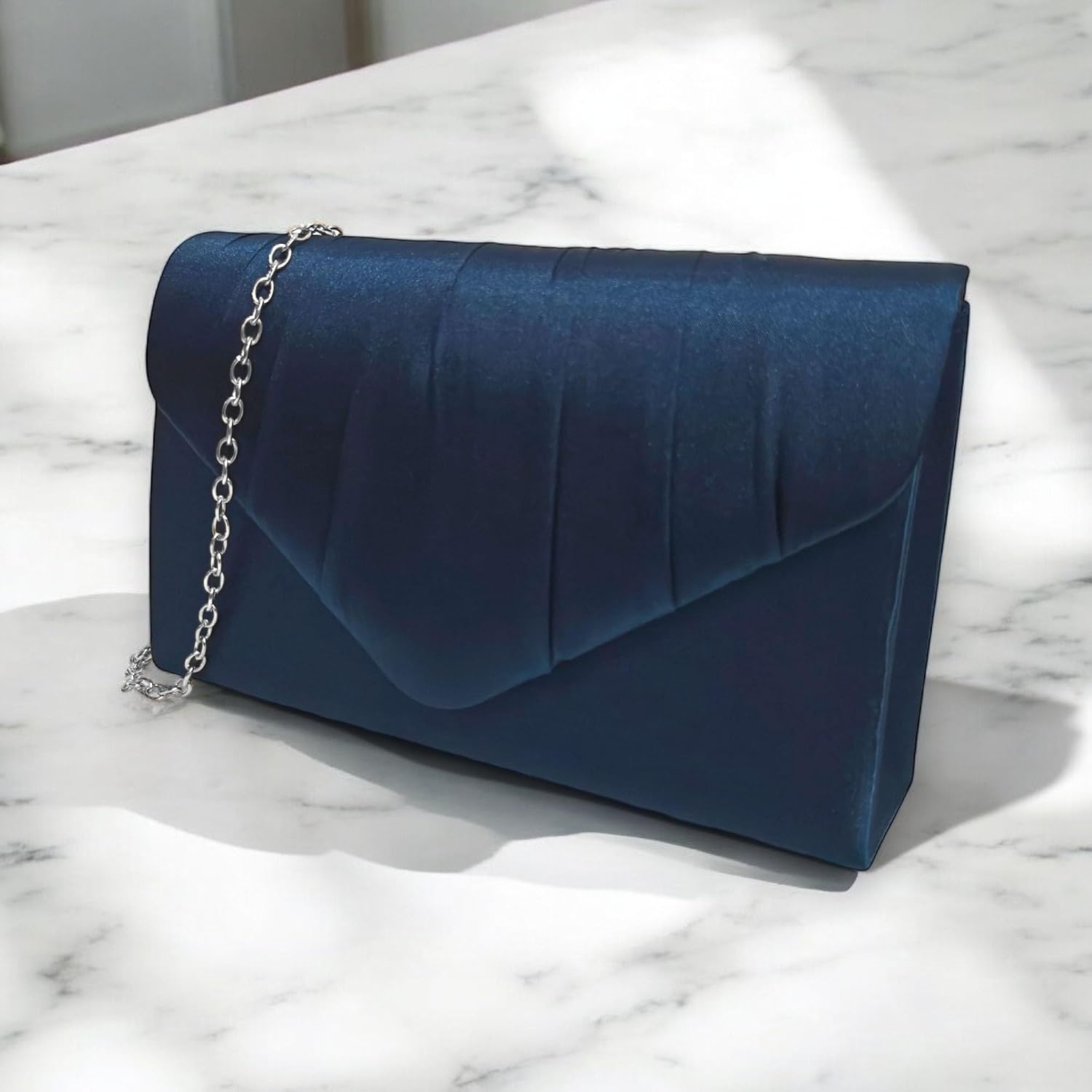 fi9® DAMER SATIN PARTY BORD BRIDAL EVENING CLUTCH HANDVÄSKA Handväska