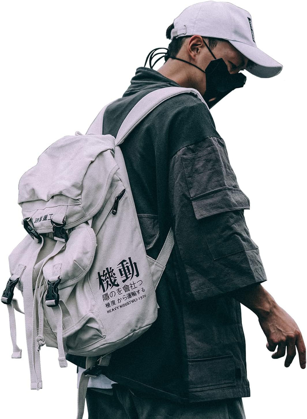 MFCT Techwear Ryggsäck för män, japansk väska