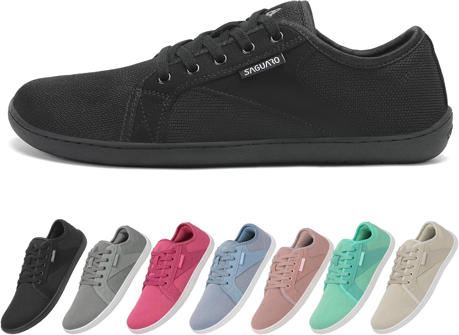 SAGUARO Unisex Knit Barfoot skor med Zero Drop Sula, Luck , Storlek 36–48