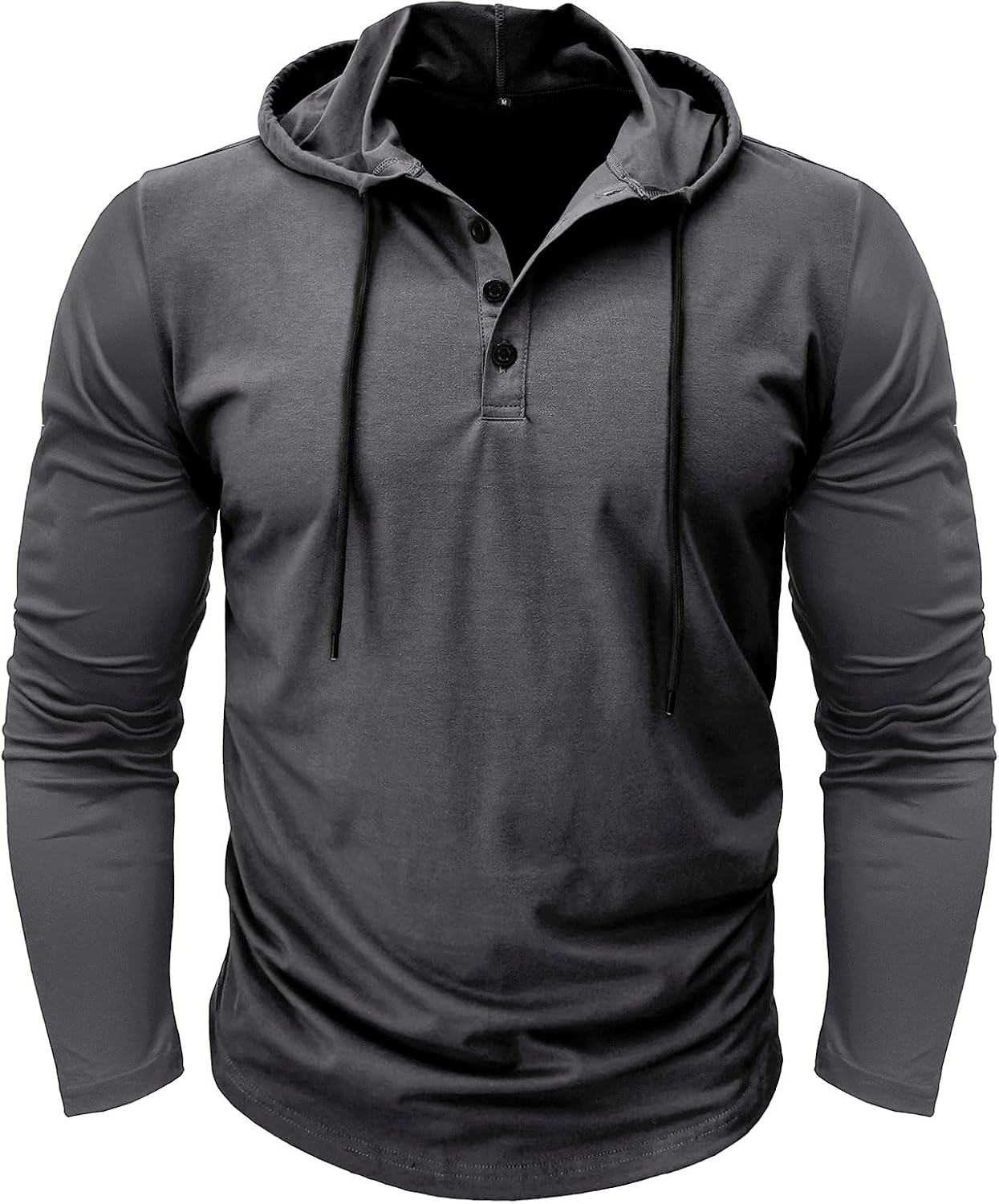 MakingDa Atletisk kortärmad huvtröja för män, moderiktig tränings- och gympullover, huvtröja, knapp, muskelpassform, somrig sweatshirt, lätt, hiphop, löpning, boxning, vandring, sport, tröja