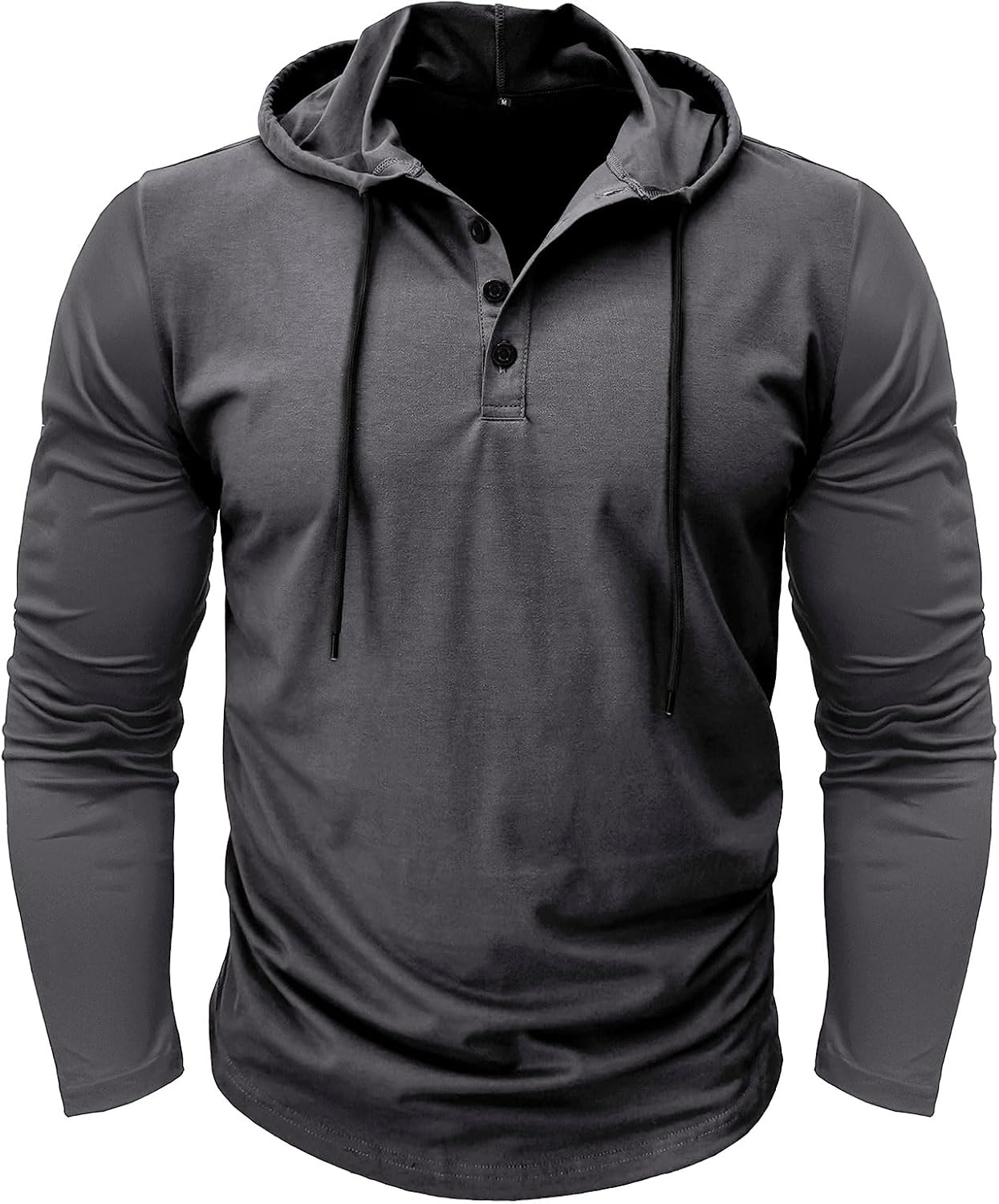 MakingDa Atletisk kortärmad huvtröja för män, moderiktig tränings- och gympullover, huvtröja, knapp, muskelpassform, somrig sweatshirt, lätt, hiphop, löpning, boxning, vandring, sport, tröja